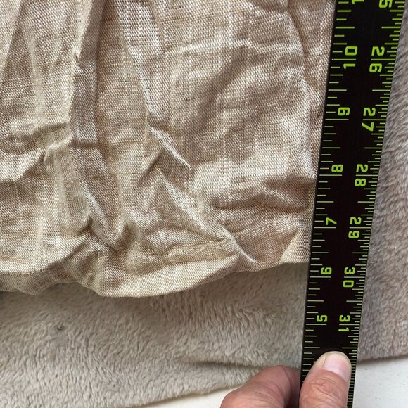 Thread & Supply Womens  Wide Leg Pants Small Beige Casual Linen Drawstring Baggy - Picture 5 of 12